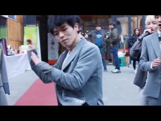 171104 hochan выступления возле «insa art plaza»