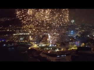 Fireworks filmed with a drone, funchal, madeira, portugal 2015 2016 w sound