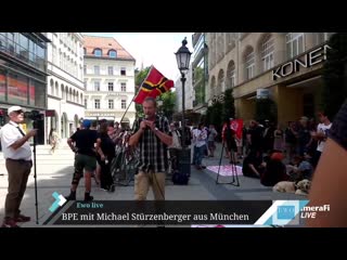 Michael stürzenberger bekommt als antwort, er spricht nicht mit rassisten