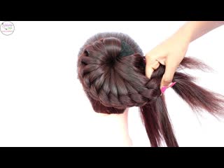 New bun hairstyle for wedding and party || trending hairstyle || party hairstyle || updo hairstyle