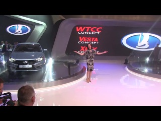 Видео премьерного показа lada vesta