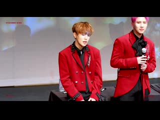 Fancam | 081119 | donghun ( so sick) @ fansign in seongam art hall