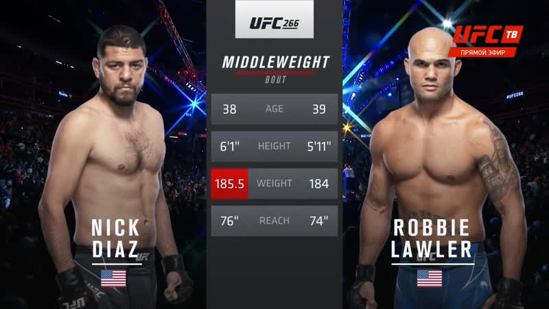 Nick diaz vs robbie lawler full fight ник диаз vs робби лоуер полный бой