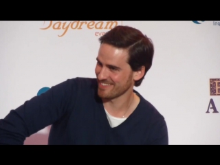 Colin odonoghue, sean maguire and rebecca mader in the panel at ever after rio 2015 (2)