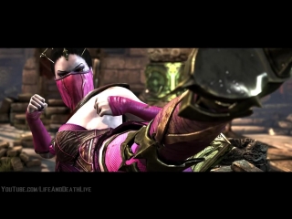 Mortal kombat x mileena/tanya mesh swap intro, x ray, victory pose, fatalities and brutality