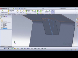 Solidworks gusset forming tool