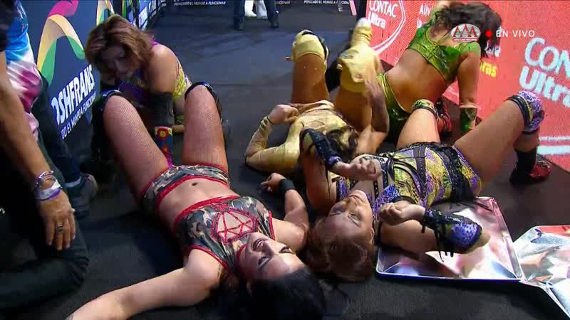 (tlc) keyra vs lady shani vs taya vs tessa blanchard vs faby apache vs chik tormenta vs la hiedra