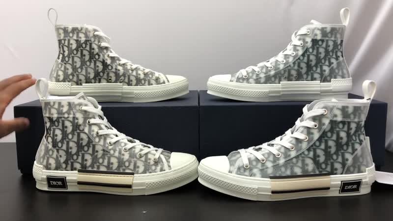 Real vs fake dior b23 high chucks plus blacklight test