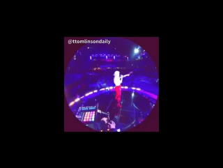 Louis & bebe rehearsing for the tcas today 12/08