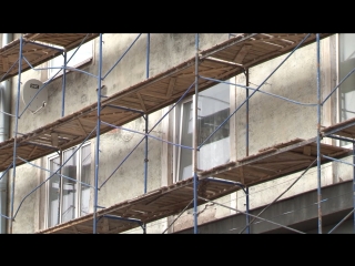 Выборг «одели в леса»