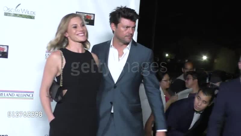 Karl urban &amp; katee sackhoff at the 2016 oscar wilde awards at bad robot in santa monica