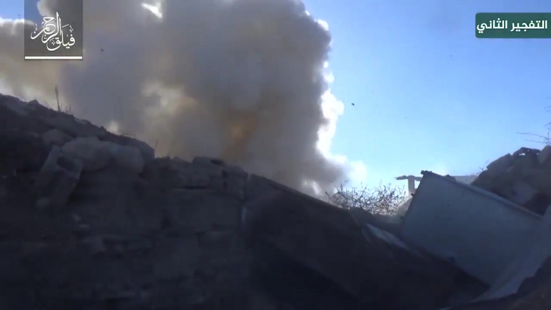 Сирия 20 01 2018 подрыв двух позиций саа боевиками файлак аль рахман,хараста,дамаск