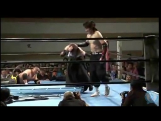 6 (hardcore) kankuro hoshino, masato inaba, risa sera vs maki narumiya, yankee nichonkenju (ice ribbon 5/4/15)