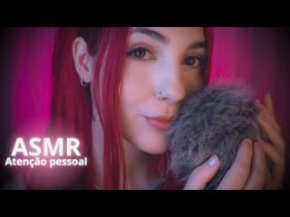 Asmr atenção pessoal e afirmações positivas com chuvinha de fundo