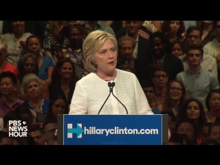 Watch hillary clinton addresses supporters after clinching the nomination (6 7 16)