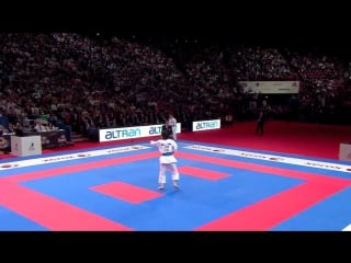 Final female kata rika usami of japan 宇佐美 里香。空手