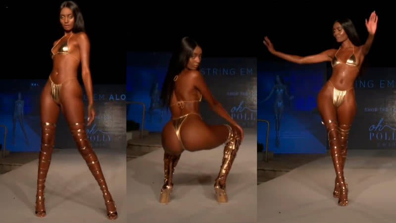 String porn video – Tiana parker золотое бикини gold bikini g string thong hot body sexy ebony model топ модель купальник фигура негритянка черная