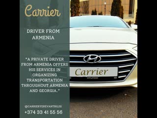 A private driver from armenia offers his services in organizing transportation throughout armenia and georgia
