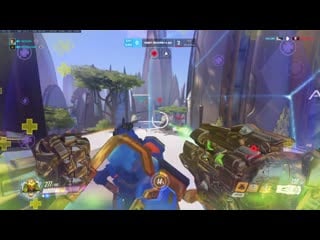 Got into a game on numbani and pulled off the sickest halt ever! *reupload without weird editing*