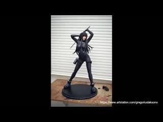 Reika shimohira gantz 3d printed fan art statue