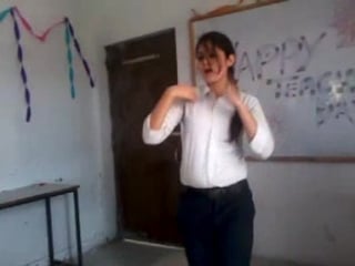 Very s exy indian school girl dance in teacher day