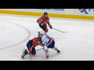 This is the lee hit on backstrom early in the first