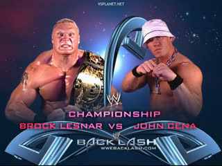 Brock lesnar vs john cena backlash 2003