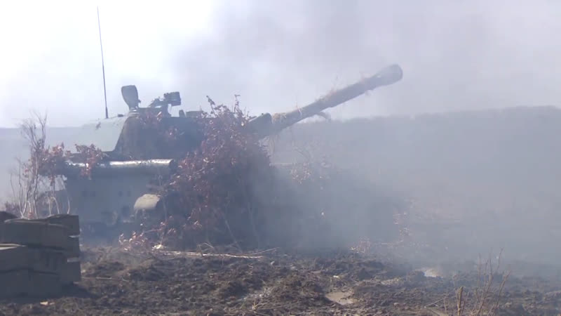 Стрельбы артиллеристов в ходе комплексного учения с соединениями вво в приморье