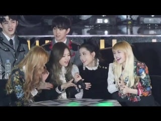 161226 블랙핑크 (blackpink) 빅뱅(에라모르겠다) 무대 리액션[제니,로제,지수,리사] 직캠 fancam (2016 가요대전) by mera