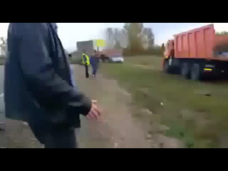 Результат столкновения фуры и легковушки