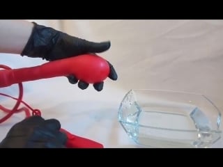 Надувной вибратор black&red