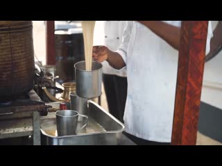 Making chai tea in kerala india