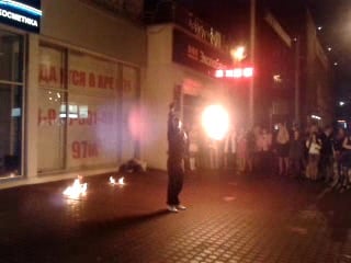 Fire show у ресто клуба posh 16 09 12