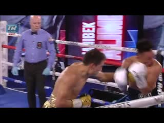 Janibek alimkhanuly with a ko of the year nominee knockout of gonzalo coria mp4