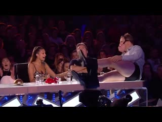 Ventriloquist makes david walliams strip! auditions bgt 2019