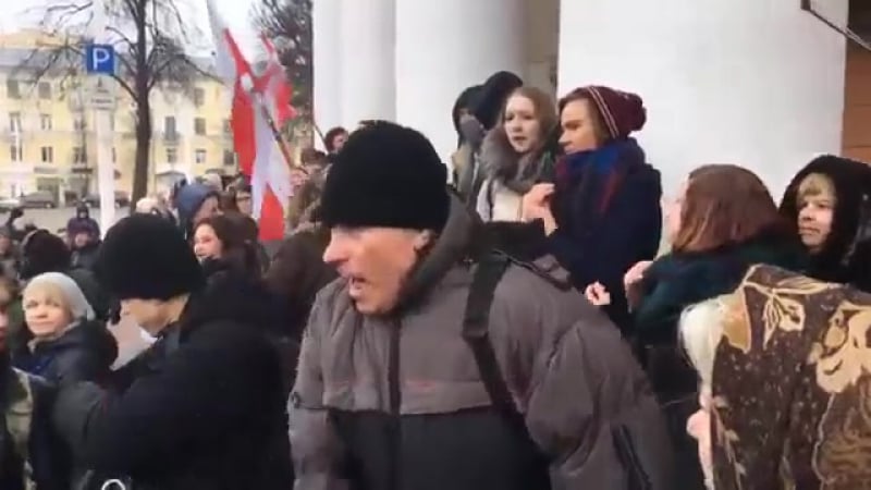 Віцебск не падтрымаў "слава россіі" крычалі "жыве беларусь!"