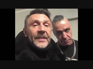 Сергей шнуров и тилль линдерманн из rammstein в питере