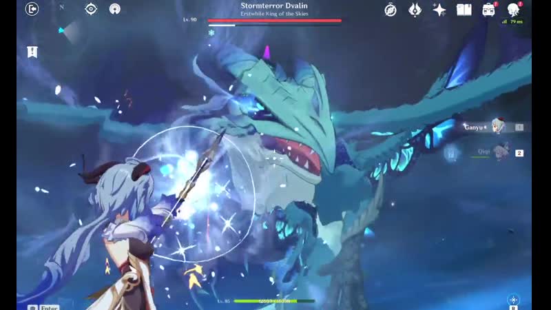 Ganyu can break dvalin shield before he lands