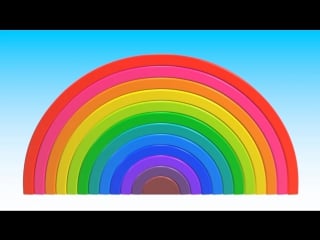 Rainbow learn colors wooden toys for babies preschool toddlers