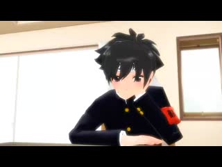 【mmd】 yandere simulator pocky game 【budo x ayano】(1080p hd)