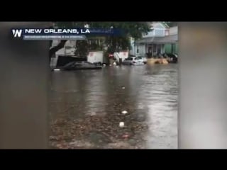 Ouch never what you want to see happen after a torrential downpour but this is exactly what happened in new orleans, louisian