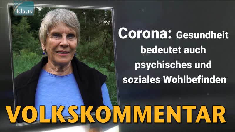 Corona gesundheit bedeutet auch psychisches und soziales wohlbefinden [so seh ich‘s]