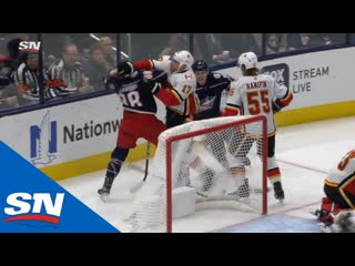 Milan lucic sucker punches kole sherwood after getting too close to david rittic