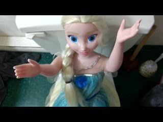 Elsa frozen my size doll cum tribute 720p
