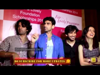 Exclusive interview barun sobti,sanaya,mohit akash dogra at the fairlovely scholarship 2015