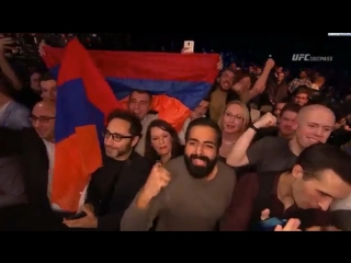 Armenian fans supporting gegard mousasi