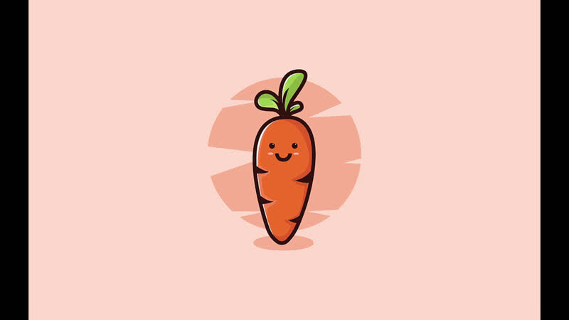Speed art [cute carrot] adobe illustrator cc 2017