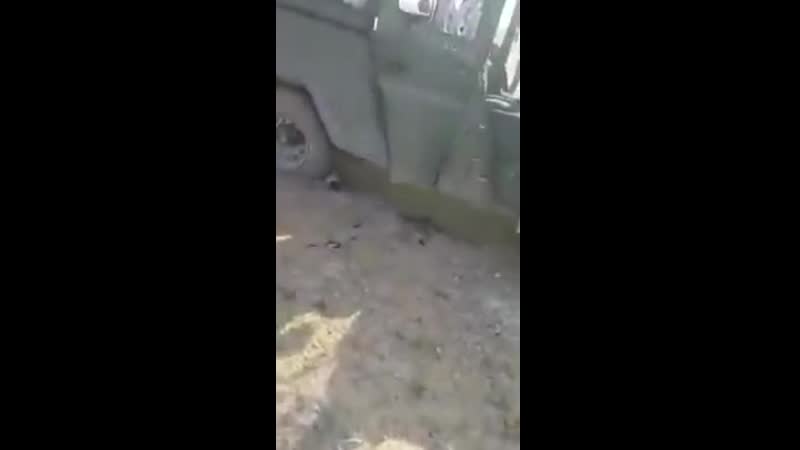 Последствия засады на конвой сирийской армии около города сухна