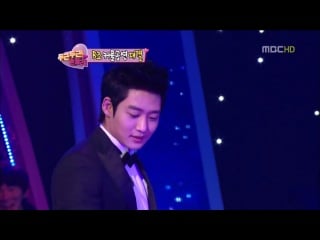 120124 kara seungyeon & lee tae sung bubble show on pit a pat shake