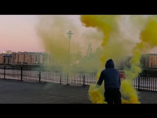 Smoke grenades meet breakdancing